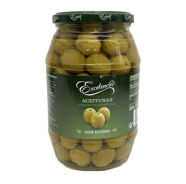 Aceitunas verdes con hueso excelencia 800 gr miniatura 2