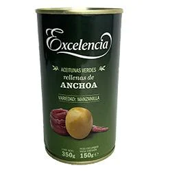 Aceitunas rellenas de anchoas excelencia 350 gr miniatura 2