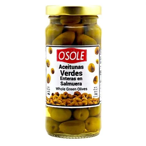 Aceitunas verdes deshuesadas en salmuera osole 240 gr miniatura 1