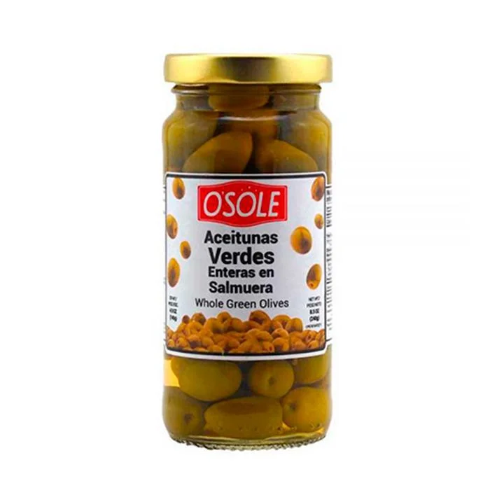 Aceitunas verdes enteras en salmuera osole 240 gr miniatura 2