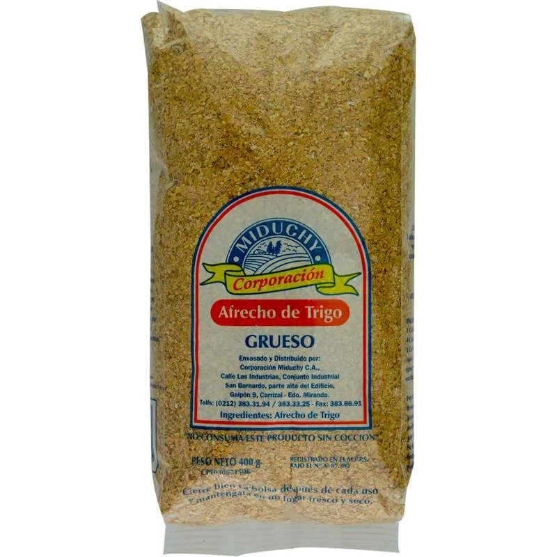 Afrecho de trigo grueso miduchy 400gr 1x24