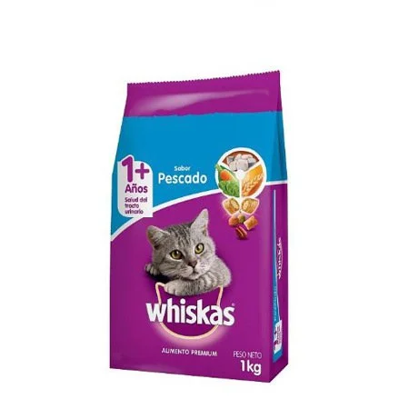 Alimento p/gato sabor a pescado whiskas 1 kg miniatura 2