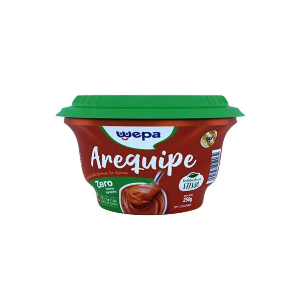 Arequipe sin azucar con stevia wepa 230 gr miniatura 1
