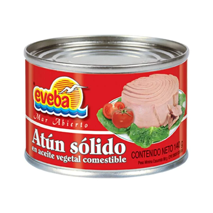 Atun en aceite vegetal eveba 140 gr miniatura 1