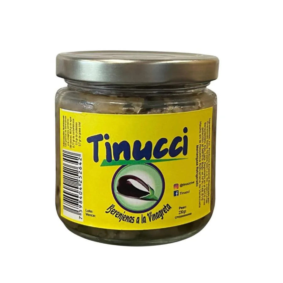 Berenjenas a la vinagreta 450grs tinucci miniatura 2