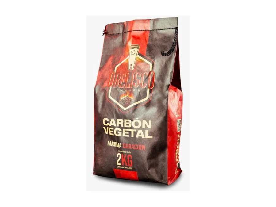 Carbon vegetal obelisco 2kg miniatura 1