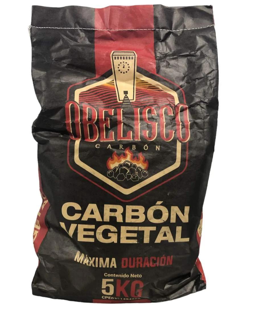 Carbon vegetal obelisco 5kg miniatura 2