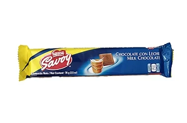Chocolate con leche savoy 70 gr 1x9 miniatura 1