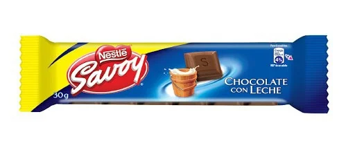 Chocolate de leche savoy 30g 1x12 miniatura 1