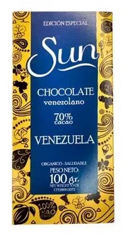 Chocolate venezuela 70% cacao sun 100 gr miniatura 2