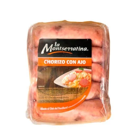 Chorizo con ajo la montserratina granel (31033) x kg miniatura 1