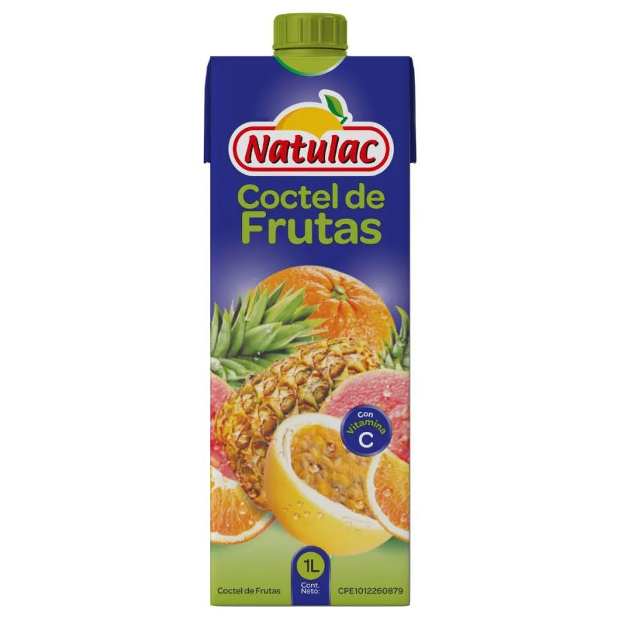Coctel de frutas uht natulac 1000 ml 1x12 miniatura 1