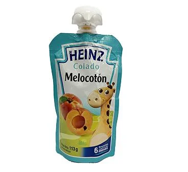 Colado pouch de melocoton heinz 113 gr miniatura 1