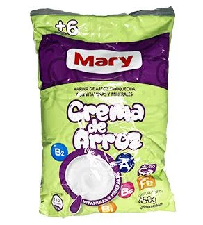 Crema de arroz en bolsa mary 450gr miniatura 2