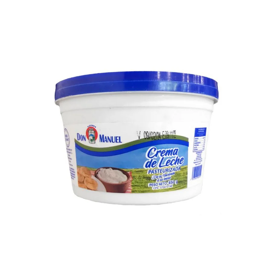 Crema de leche don manuel 450gr miniatura 2