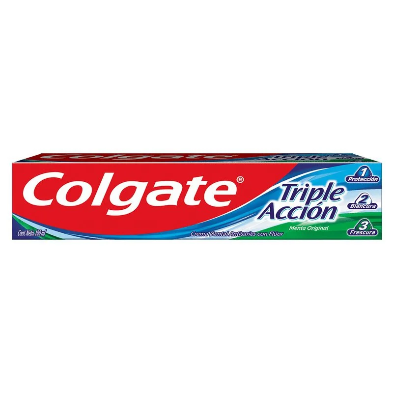 Crema dental triple accion colgate 100 ml miniatura 2