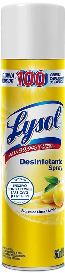 Desinfectante en spray lemon breeze lysol 354 g. miniatura 2