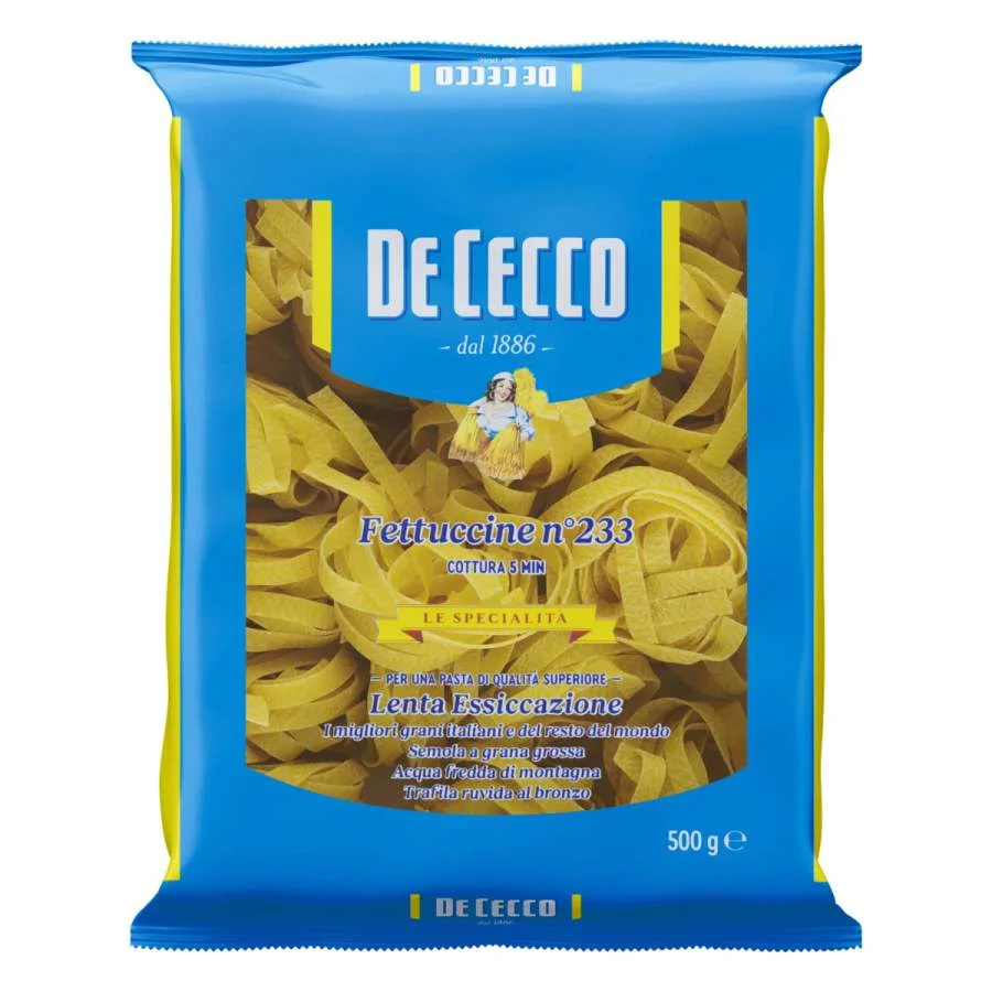 Fettuccine nidi nro 233 de cecco 500 gr miniatura 1
