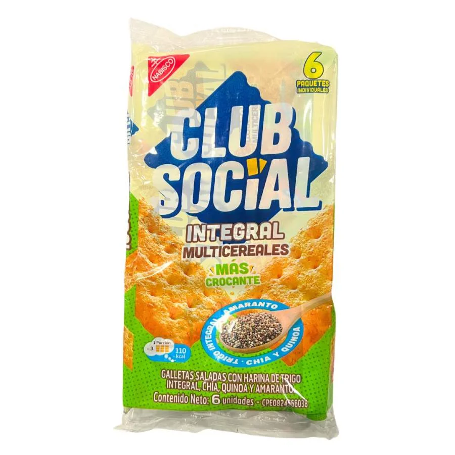 Galleta club social integral multicereales 156 gr (7500) miniatura 2