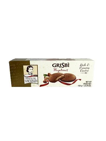 Galletas con crema de avellana grisbi 135 gr miniatura 1