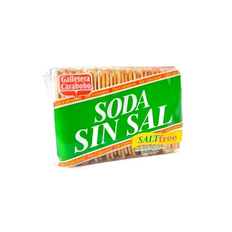 Galletas de soda sin sal carabobo 235 gr miniatura 2