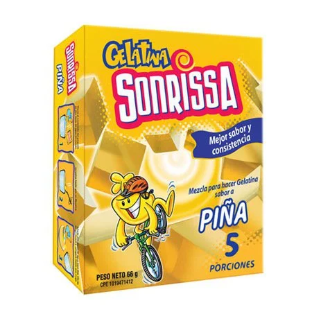 Gelatina de piña sonrissa 66 gr 1 x 48 (15752) miniatura 2