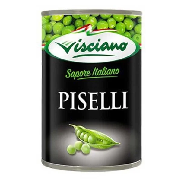 Guisantes en lata visciano 400 gr miniatura 1