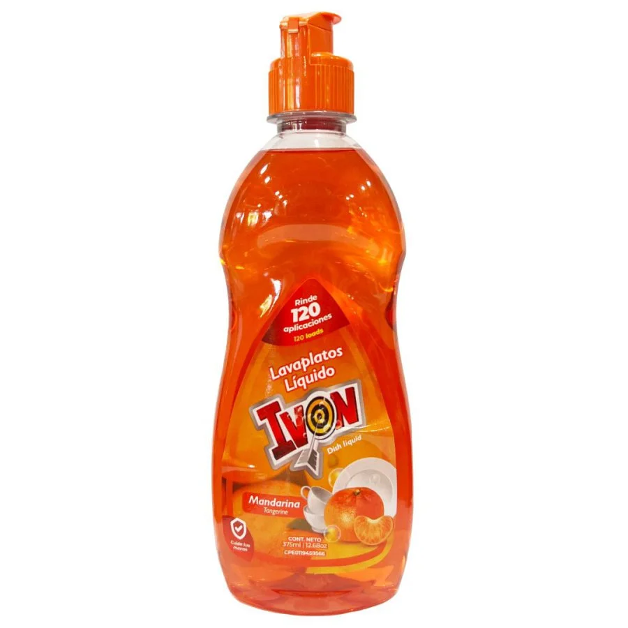 Lavaplatos liquido mandarina ivon 375 ml miniatura 2