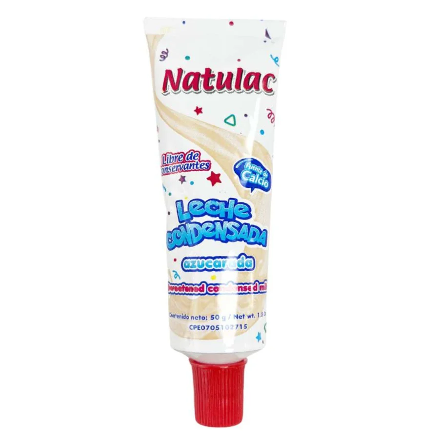 Leche condensada azucarada natulac tubo 50gr miniatura 1