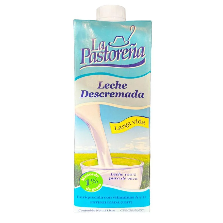 Leche descremada la pastoreña 1 lt miniatura 1