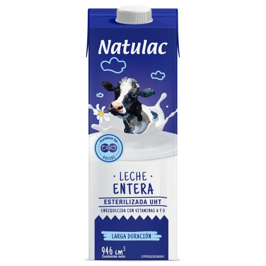 Leche entera natulac uht 946ml miniatura 2