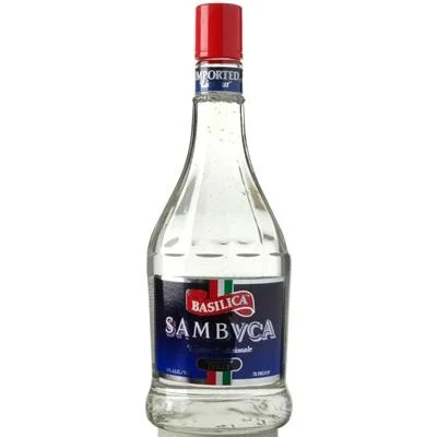 Licor tradicional italiano basilica sambuca 750 ml miniatura 2