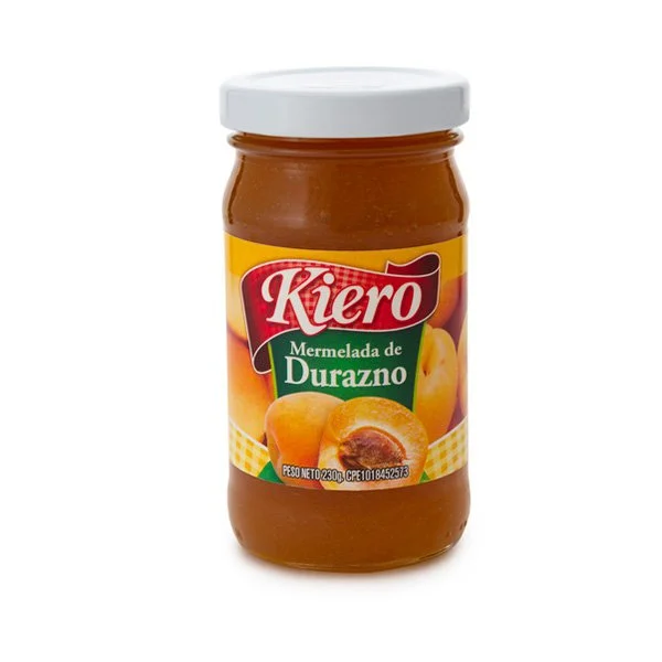 Mermelada de durazno kiero 230 gr 1x24 miniatura 1