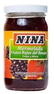 Mermelada de frutos rojos nina 240 gr miniatura 2