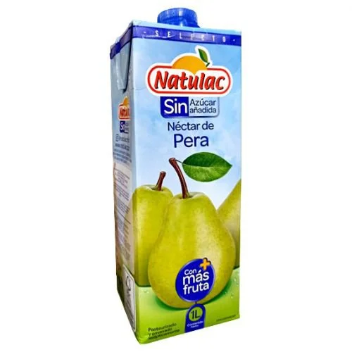 Nectar de pera sin azucar natulac 1l miniatura 2
