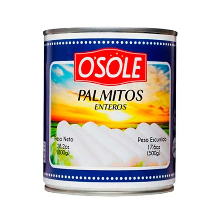 Palmitos enteros osole 800 gr miniatura 1