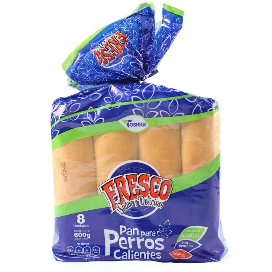 Pan de perro caliente grande 8 und (fresco) miniatura 1