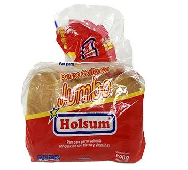 Pan perro caliente jumbo holsum 500 gr miniatura 2