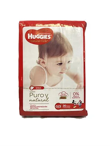 Pañal huggies natural care talla g miniatura 1