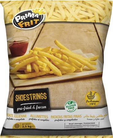 Papas fritas prima frit c/ cobertura 1/4 x 2,5kg shoestring (oceania) miniatura 2