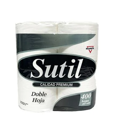 Papel higienico sutil 4 rollo x 400 hojas miniatura 1