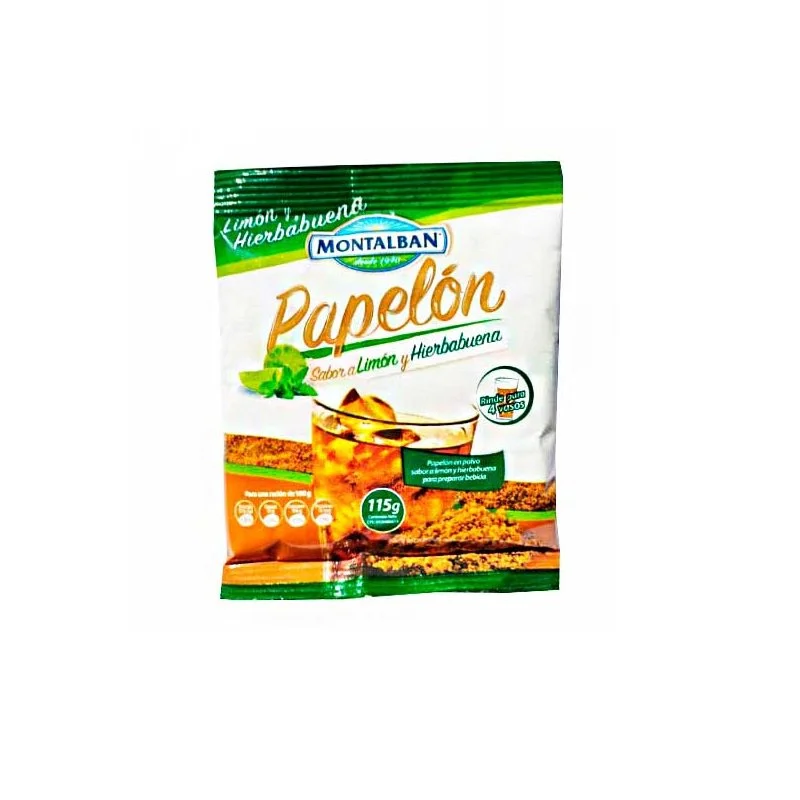Papelon sabor a limon / hierba buena montalban 115g miniatura 1