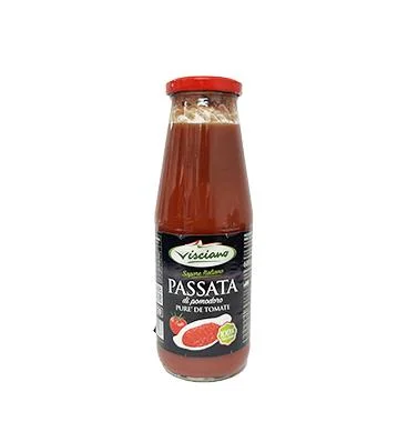Passata italiana con albahaca visciano 680 gr miniatura 2