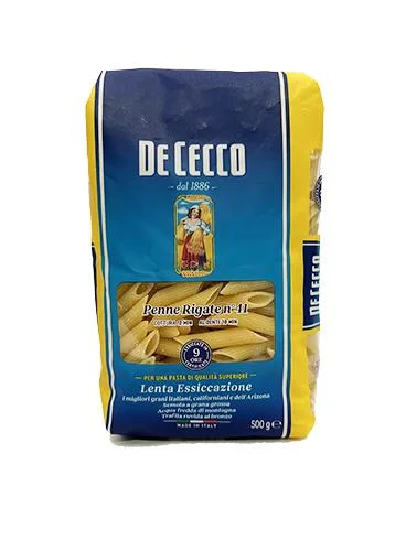 Pasta penne rigate n.41 de cecco 500 gr miniatura 1