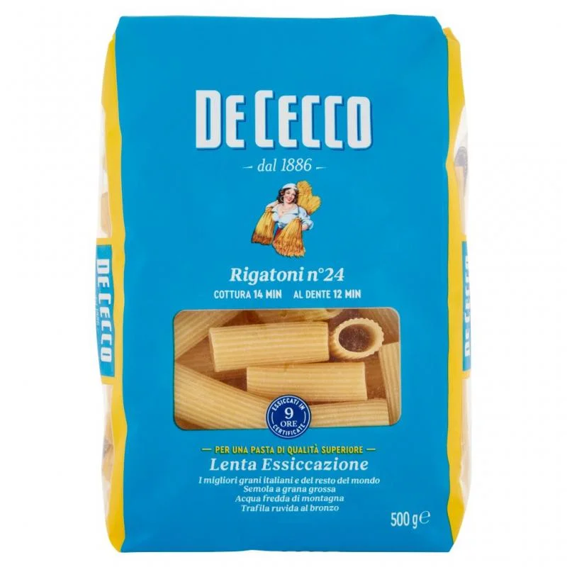 Pasta rigatoni de cecco 500gr miniatura 1