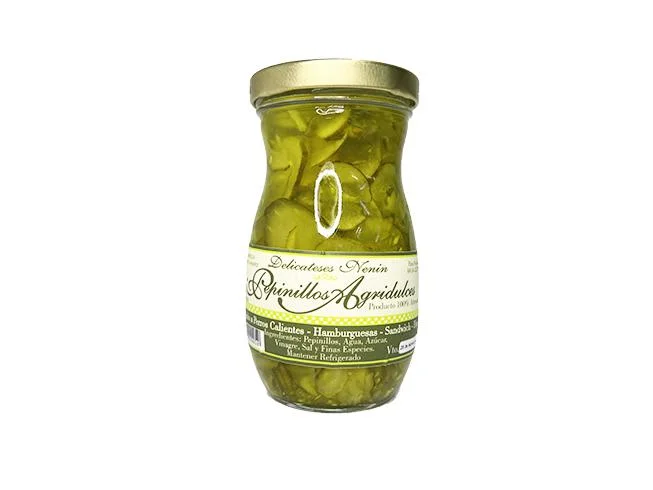 Pepinillos agridulces natural nenin 280 gr miniatura 1