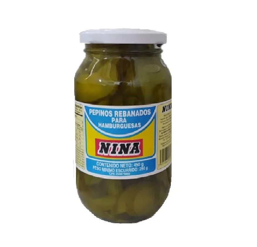 Pepino rebanado p/hamburguesa nina 450gr miniatura 2