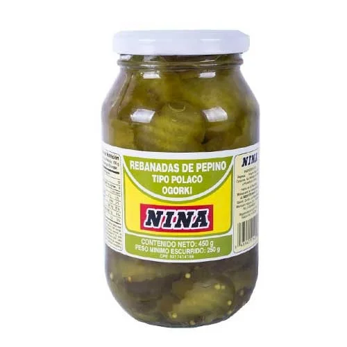 Pepino tipo polaco ogorki nina 450gr miniatura 2