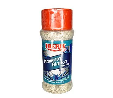 Pimienta blanca molida iberia 65g miniatura 1