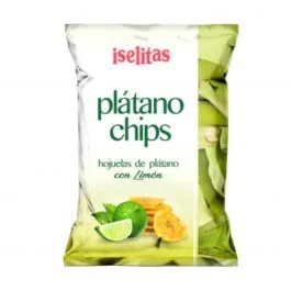 Platano chips con sabor a limon iselitas 300 gr miniatura 2
